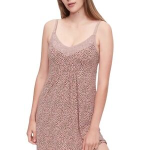 Love by Gap Nursing Nightgown Pink Leopard Print size Large